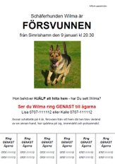 Affischera och nå ut till allmänheten om din hund är bortsprungen